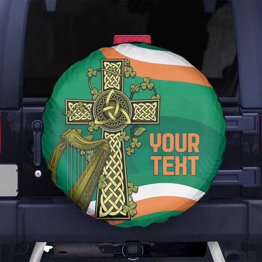 Custom Ireland Rugby Spare Tire Cover Green Celtic Knot Summer Paris 2024 - Wonder Print Shop
