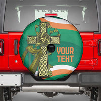 Custom Ireland Rugby Spare Tire Cover Green Celtic Knot Summer Paris 2024 - Wonder Print Shop