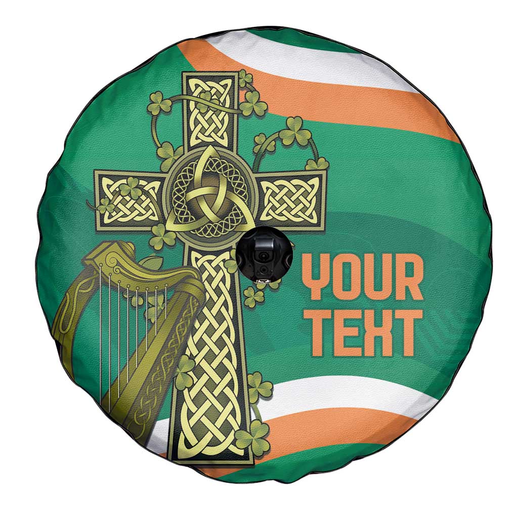 Custom Ireland Rugby Spare Tire Cover Green Celtic Knot Summer Paris 2024 - Wonder Print Shop