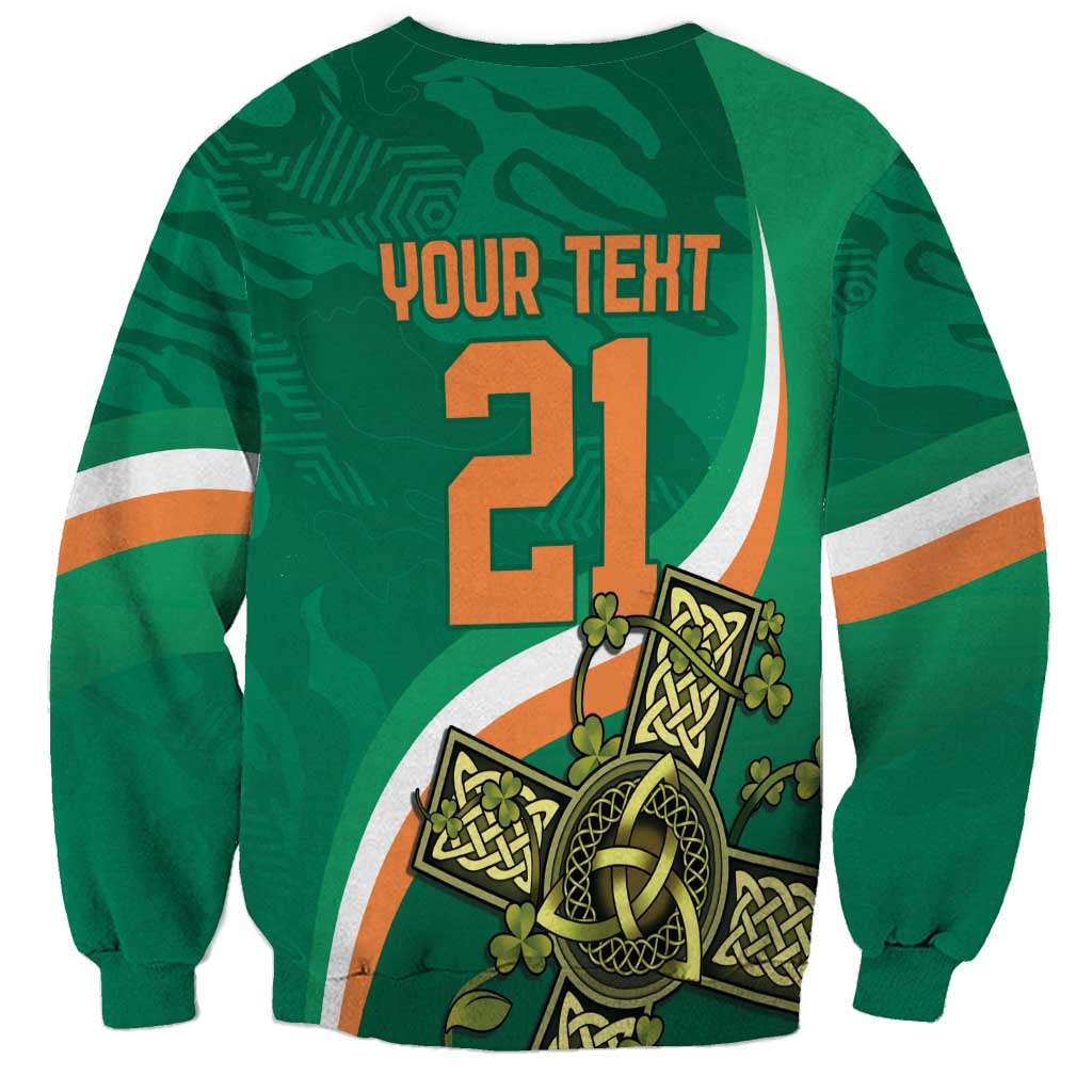 Custom Ireland Rugby Sweatshirt Green Celtic Knot Summer Paris 2024 - Wonder Print Shop