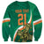 Custom Ireland Rugby Sweatshirt Green Celtic Knot Summer Paris 2024 - Wonder Print Shop