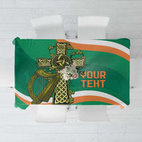 Custom Ireland Rugby Tablecloth Green Celtic Knot Summer Paris 2024 - Wonder Print Shop