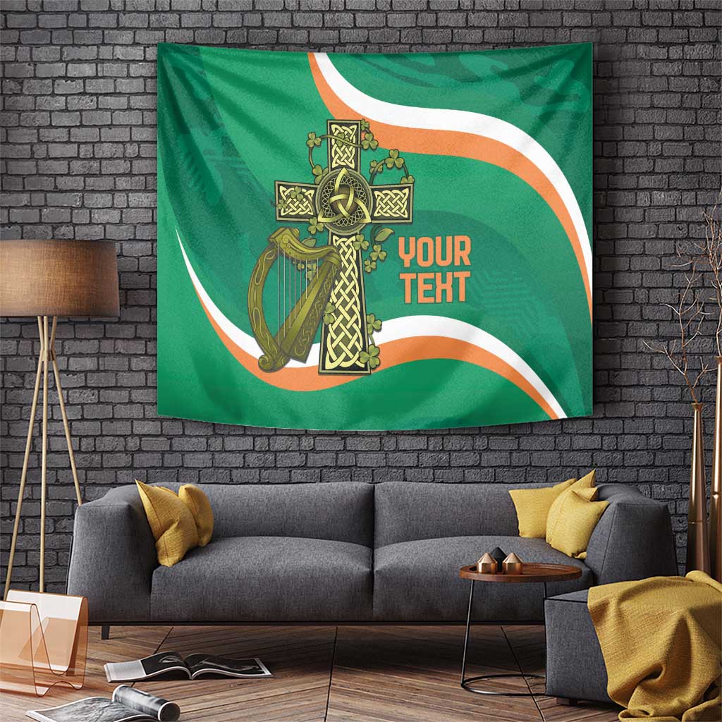 Custom Ireland Rugby Tapestry Green Celtic Knot Summer Paris 2024 - Wonder Print Shop