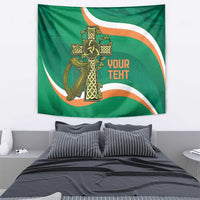 Custom Ireland Rugby Tapestry Green Celtic Knot Summer Paris 2024 - Wonder Print Shop
