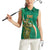 Custom Ireland Rugby Women Sleeveless Polo Shirt Green Celtic Knot Summer Paris 2024 - Wonder Print Shop