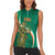 Custom Ireland Rugby Women Sleeveless Polo Shirt Green Celtic Knot Summer Paris 2024 - Wonder Print Shop