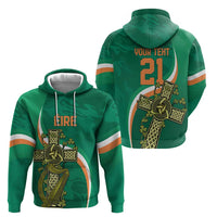 Custom Ireland Rugby Zip Hoodie Green Celtic Knot Summer Paris 2024 - Wonder Print Shop