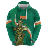 Custom Ireland Rugby Zip Hoodie Green Celtic Knot Summer Paris 2024 - Wonder Print Shop