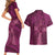 Ireland Rugby Couples Matching Short Sleeve Bodycon Dress and Hawaiian Shirt Maroon Celtic Knot Summer Paris 2024 LT9 - Wonder Print Shop