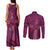 Ireland Rugby Couples Matching Tank Maxi Dress and Long Sleeve Button Shirt Maroon Celtic Knot Summer Paris 2024 LT9 - Wonder Print Shop