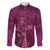 Ireland Rugby Family Matching Off Shoulder Short Dress and Hawaiian Shirt Maroon Celtic Knot Summer Paris 2024 LT9 - Wonder Print Shop