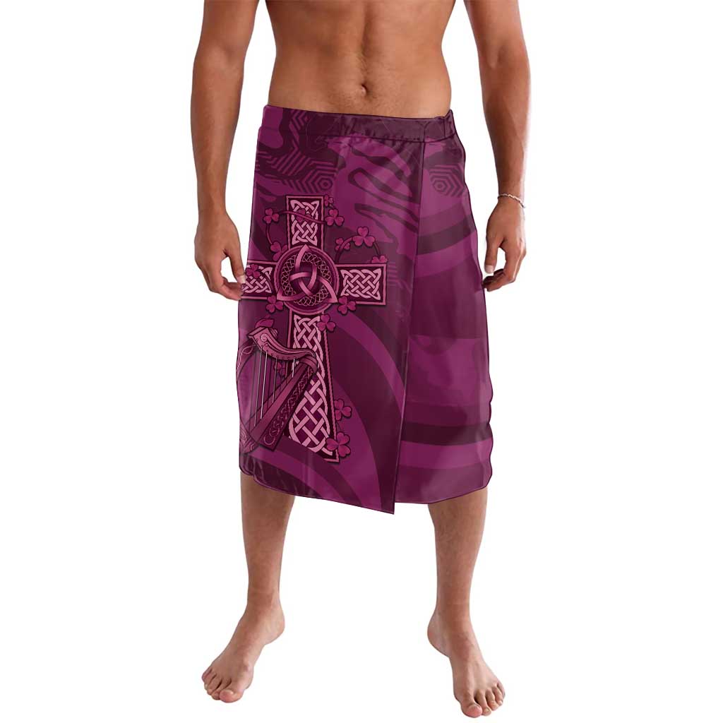 Ireland Rugby Lavalava Maroon Celtic Knot Summer Paris 2024 - Wonder Print Shop