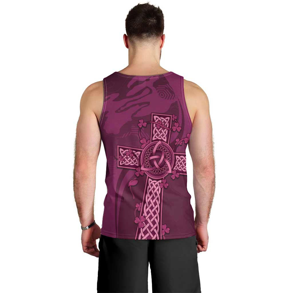 Ireland Rugby Men Tank Top Maroon Celtic Knot Summer Paris 2024 - Wonder Print Shop