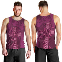 Ireland Rugby Men Tank Top Maroon Celtic Knot Summer Paris 2024 - Wonder Print Shop