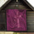 Ireland Rugby Quilt Maroon Celtic Knot Summer Paris 2024 - Wonder Print Shop