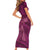 Ireland Rugby Short Sleeve Bodycon Dress Maroon Celtic Knot Summer Paris 2024 - Wonder Print Shop