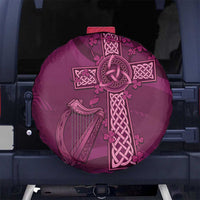 Ireland Rugby Spare Tire Cover Maroon Celtic Knot Summer Paris 2024 - Wonder Print Shop