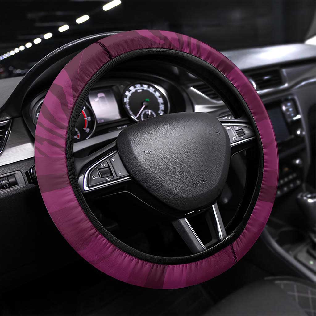 Ireland Rugby Steering Wheel Cover Maroon Celtic Knot Summer Paris 2024 - Wonder Print Shop