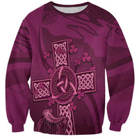 Ireland Rugby Sweatshirt Maroon Celtic Knot Summer Paris 2024 - Wonder Print Shop