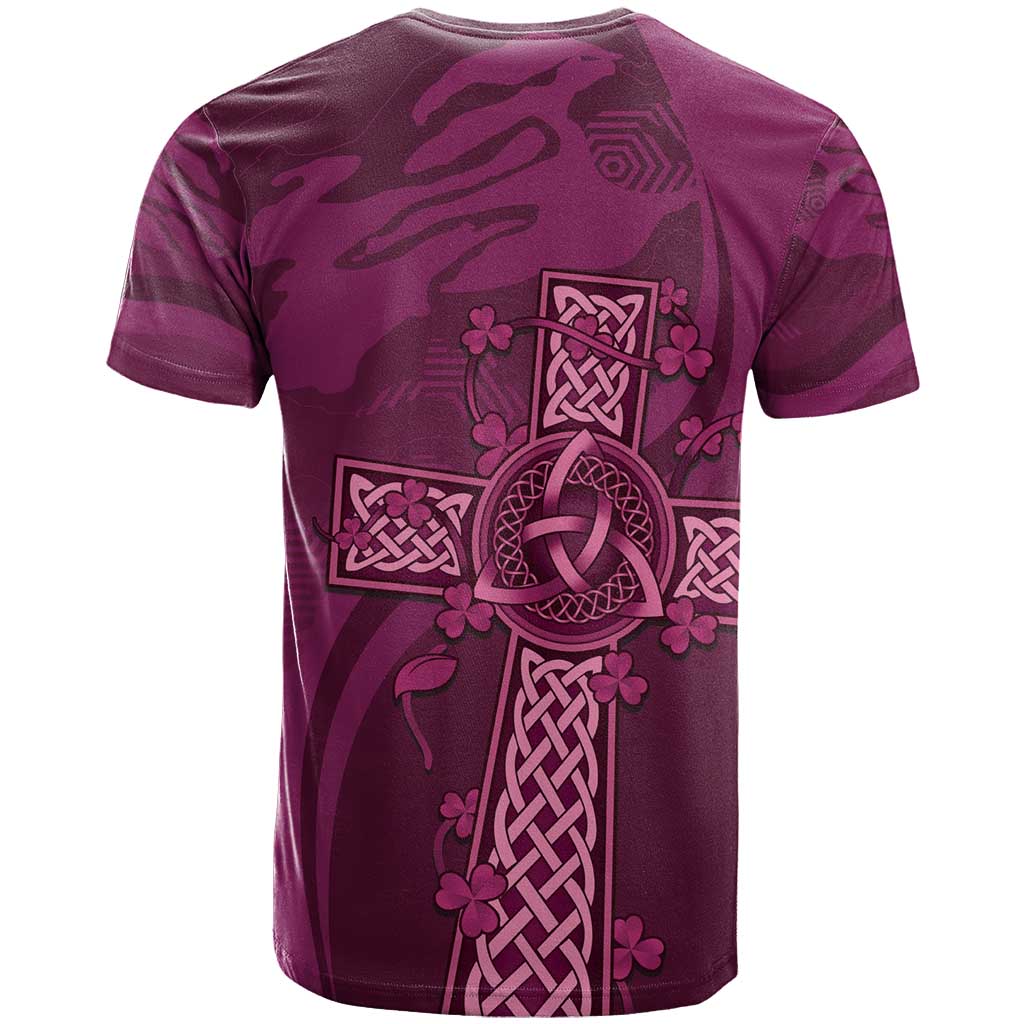 Ireland Rugby T Shirt Maroon Celtic Knot Summer Paris 2024 - Wonder Print Shop