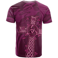 Ireland Rugby T Shirt Maroon Celtic Knot Summer Paris 2024 - Wonder Print Shop