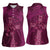 Ireland Rugby Women Sleeveless Polo Shirt Maroon Celtic Knot Summer Paris 2024 - Wonder Print Shop