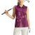 Ireland Rugby Women Sleeveless Polo Shirt Maroon Celtic Knot Summer Paris 2024 - Wonder Print Shop
