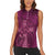 Ireland Rugby Women Sleeveless Polo Shirt Maroon Celtic Knot Summer Paris 2024 - Wonder Print Shop