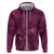 Ireland Rugby Zip Hoodie Maroon Celtic Knot Summer Paris 2024 - Wonder Print Shop