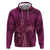 Ireland Rugby Zip Hoodie Maroon Celtic Knot Summer Paris 2024 - Wonder Print Shop