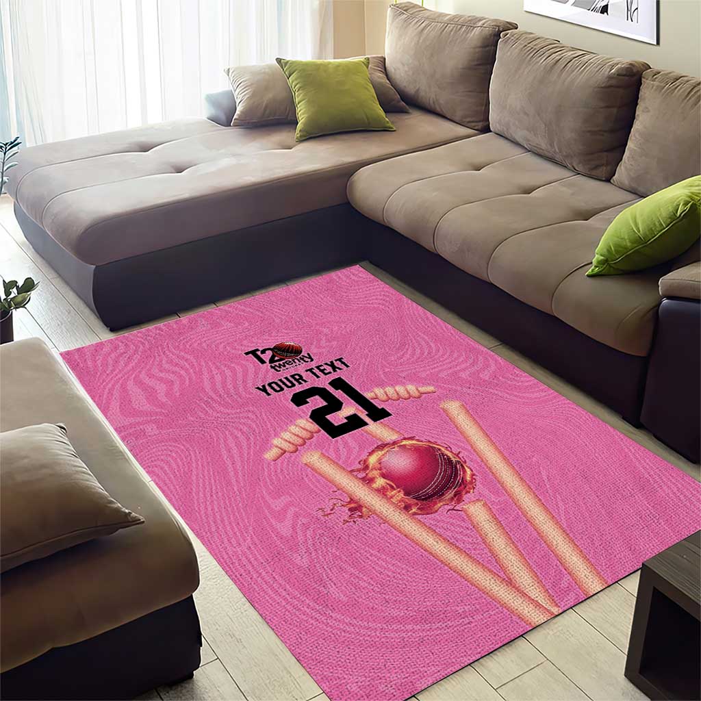 Bermuda Cricket Custom Area Rug Quo Fata Ferunt Sporty - Wonder Print Shop