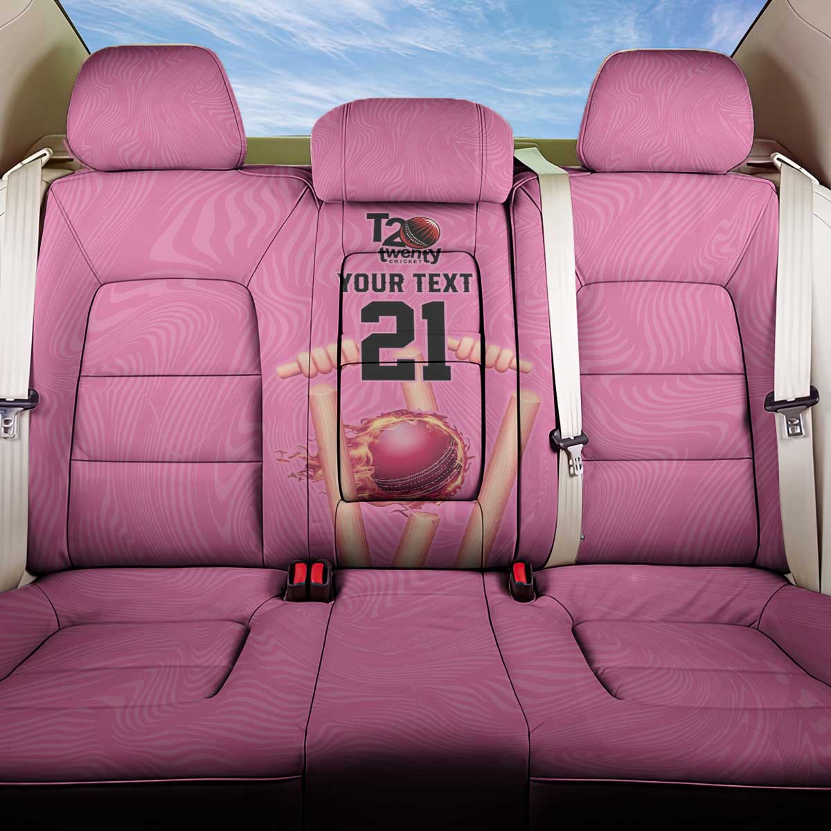Bermuda Cricket Custom Back Car Seat Cover Quo Fata Ferunt Sporty - Wonder Print Shop