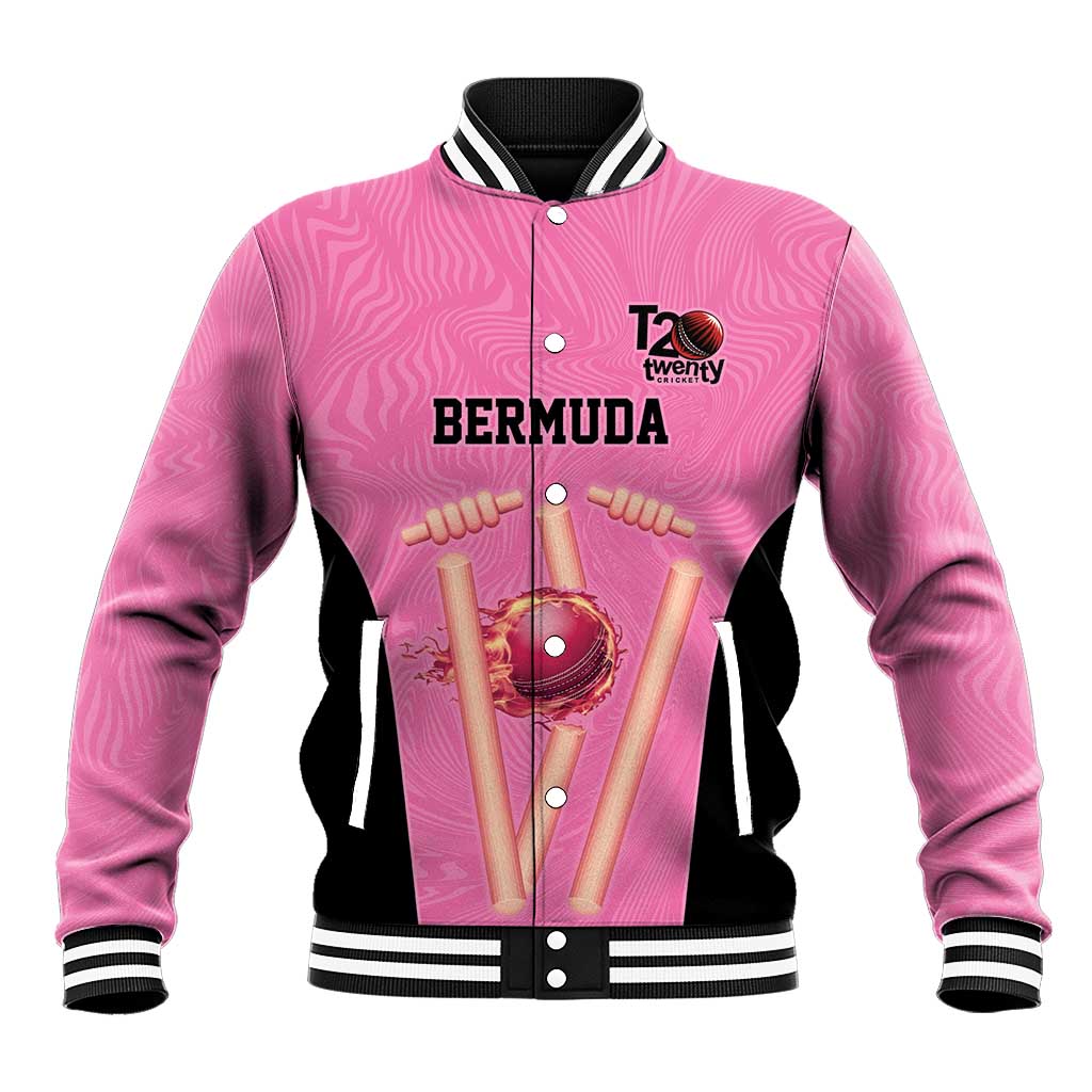 Bermuda Cricket Custom Baseball Jacket Quo Fata Ferunt Sporty - Wonder Print Shop