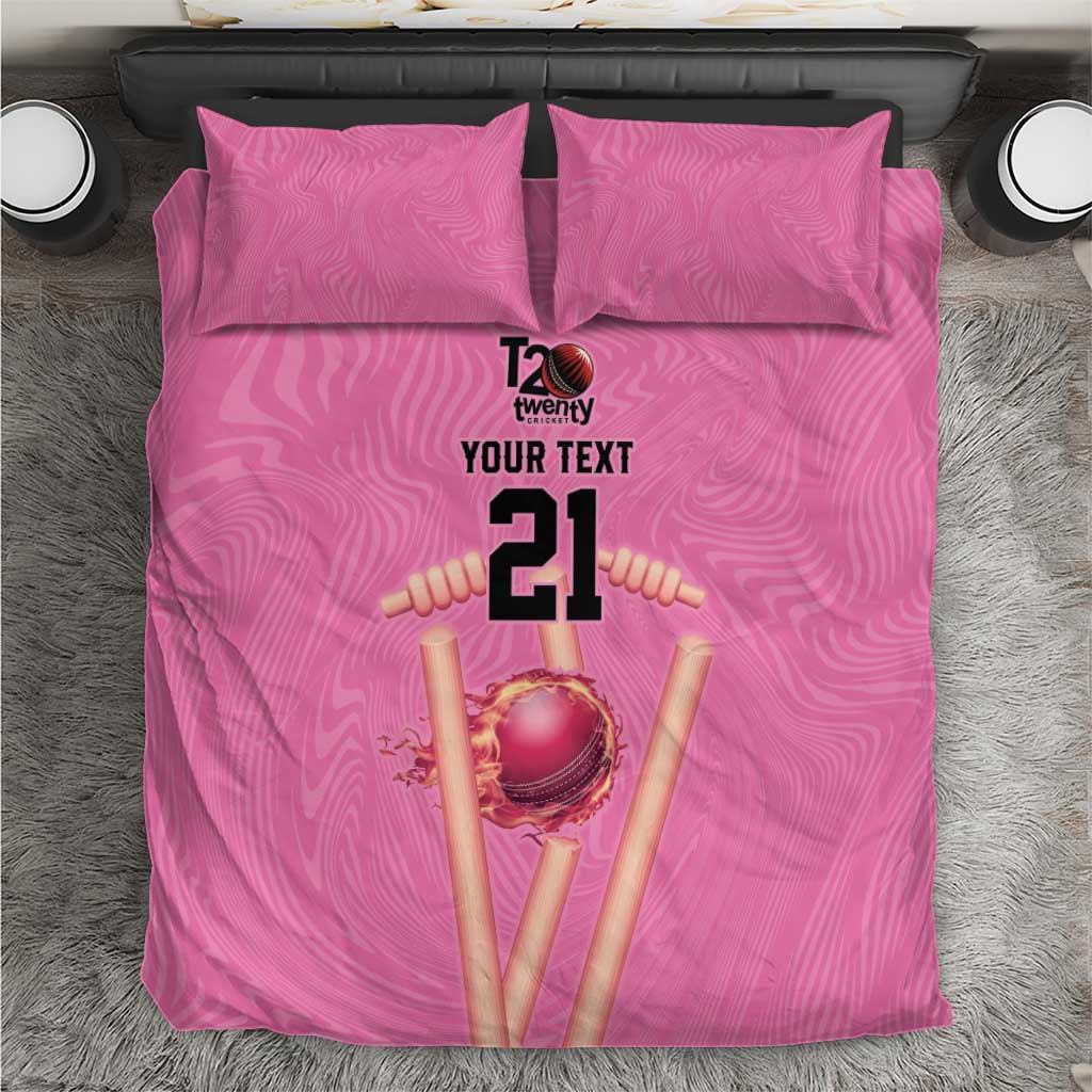 Bermuda Cricket Custom Bedding Set Quo Fata Ferunt Sporty - Wonder Print Shop