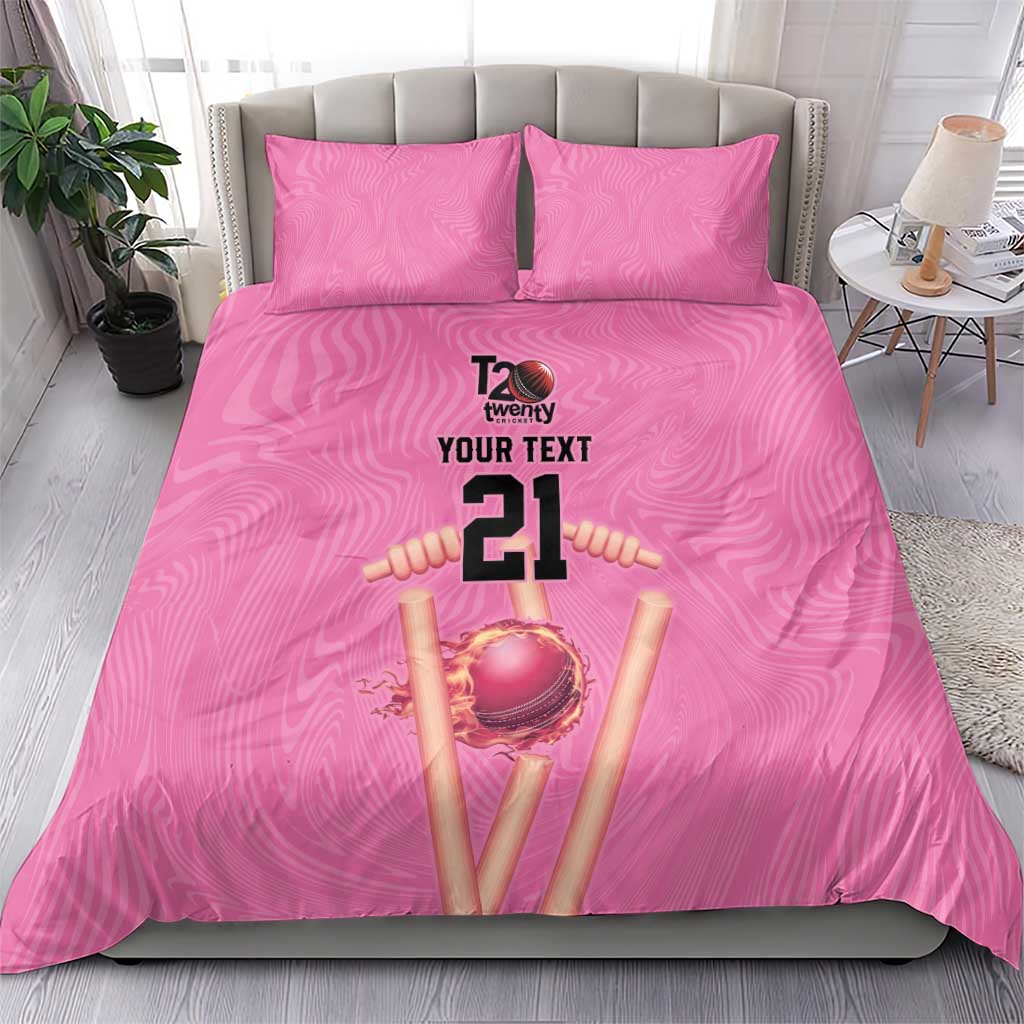 Bermuda Cricket Custom Bedding Set Quo Fata Ferunt Sporty - Wonder Print Shop