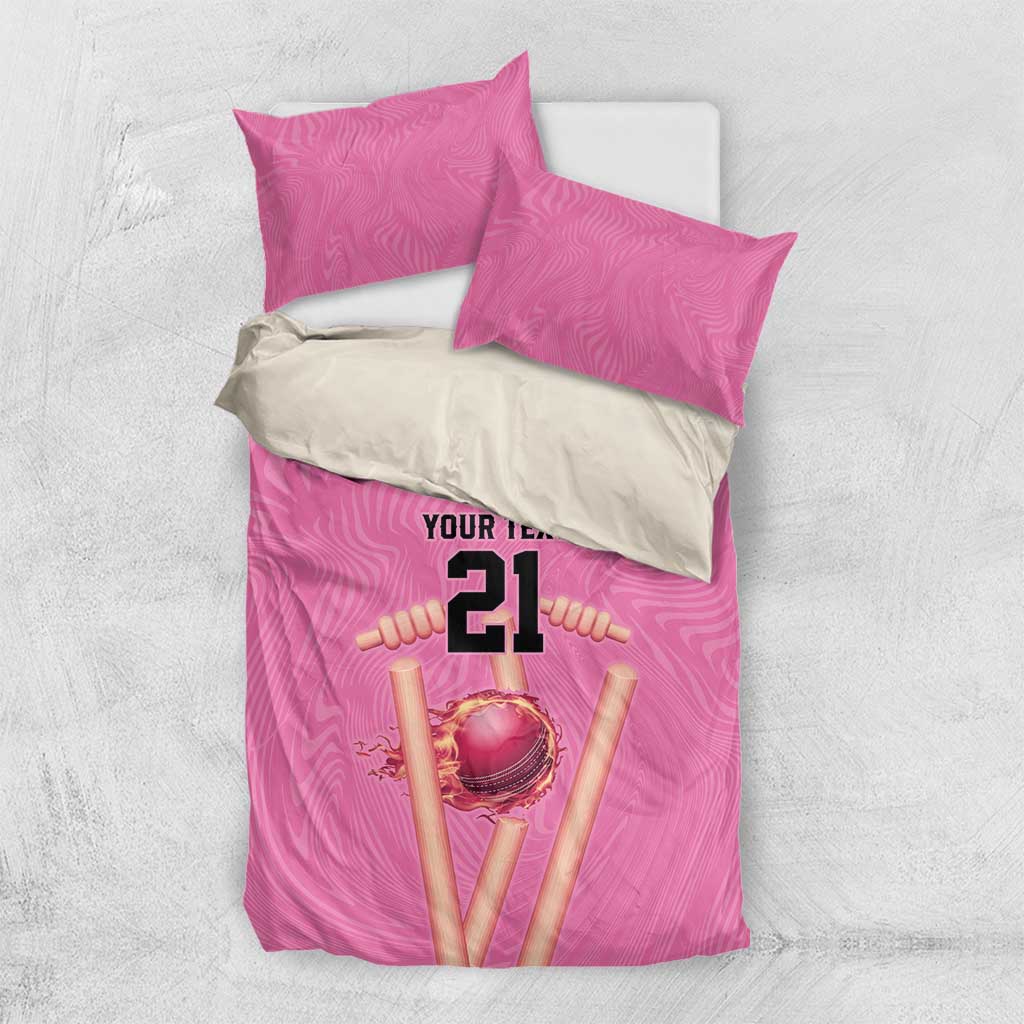 Bermuda Cricket Custom Bedding Set Quo Fata Ferunt Sporty - Wonder Print Shop