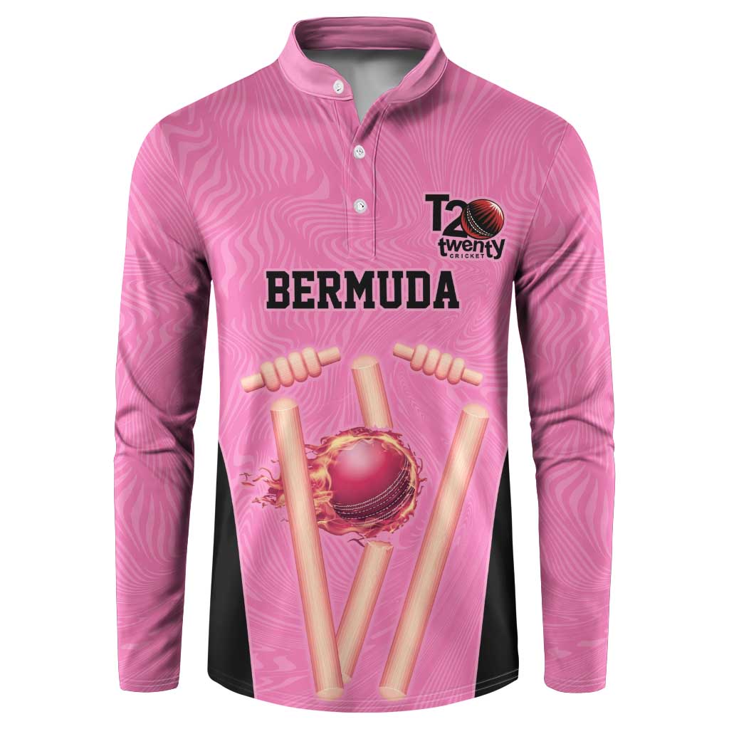 Bermuda Cricket Custom Button Sweatshirt Quo Fata Ferunt Sporty - Wonder Print Shop