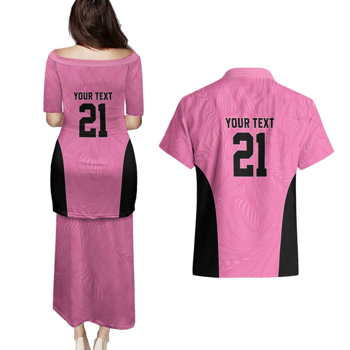 Bermuda Cricket Custom Couples Matching Puletasi and Hawaiian Shirt Quo Fata Ferunt Sporty - Wonder Print Shop