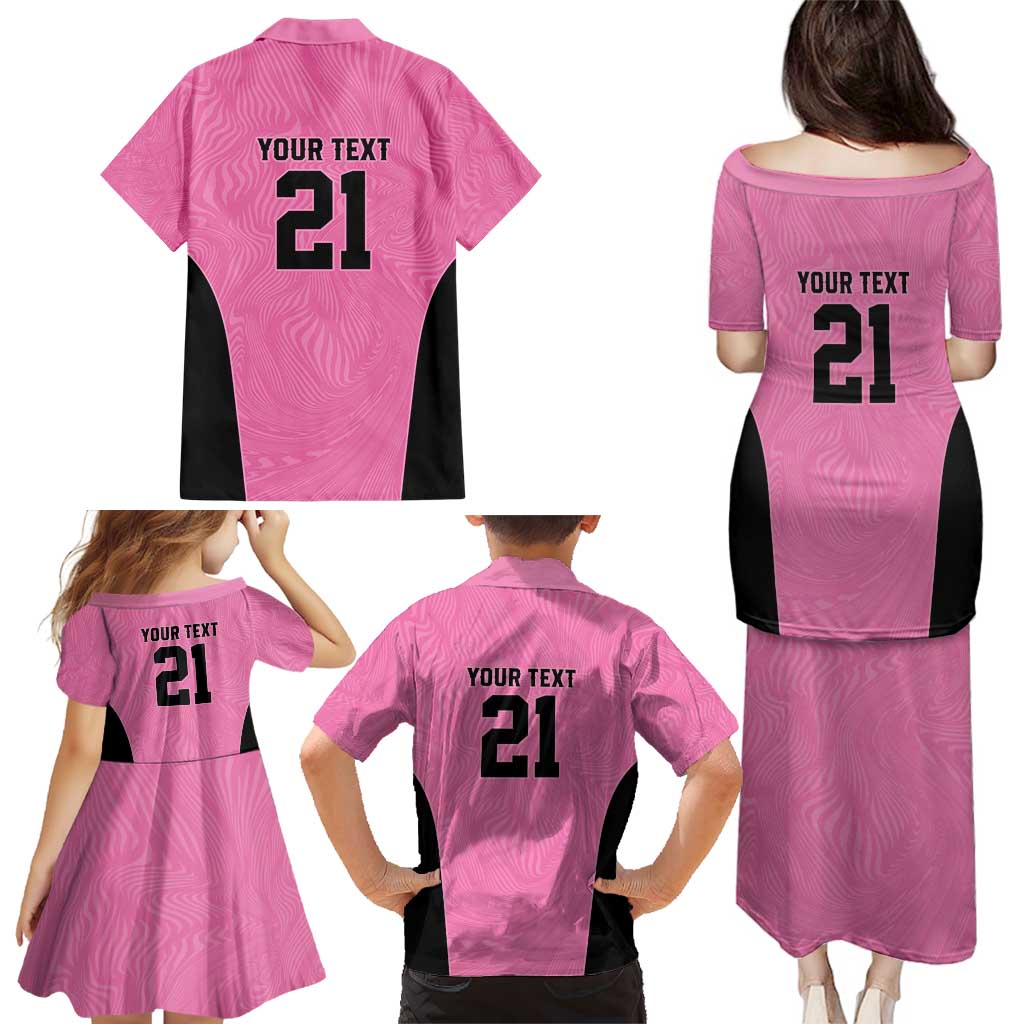 Bermuda Cricket Custom Family Matching Puletasi and Hawaiian Shirt Quo Fata Ferunt Sporty - Wonder Print Shop