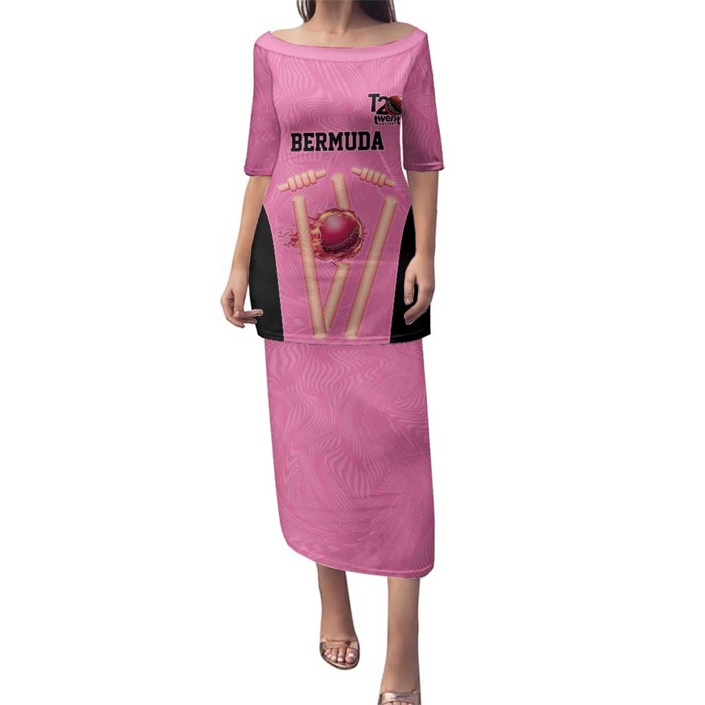 Bermuda Cricket Custom Family Matching Puletasi and Hawaiian Shirt Quo Fata Ferunt Sporty - Wonder Print Shop