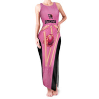 Bermuda Cricket Custom Family Matching Tank Maxi Dress and Hawaiian Shirt Quo Fata Ferunt Sporty - Wonder Print Shop