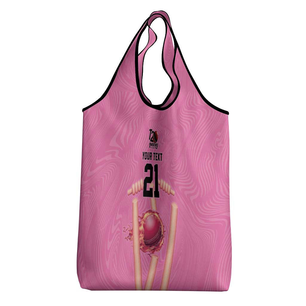 Bermuda Cricket Custom Grocery Bag Quo Fata Ferunt Sporty - Wonder Print Shop