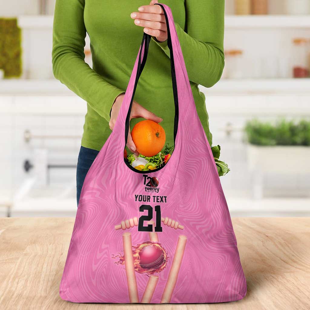 Bermuda Cricket Custom Grocery Bag Quo Fata Ferunt Sporty - Wonder Print Shop