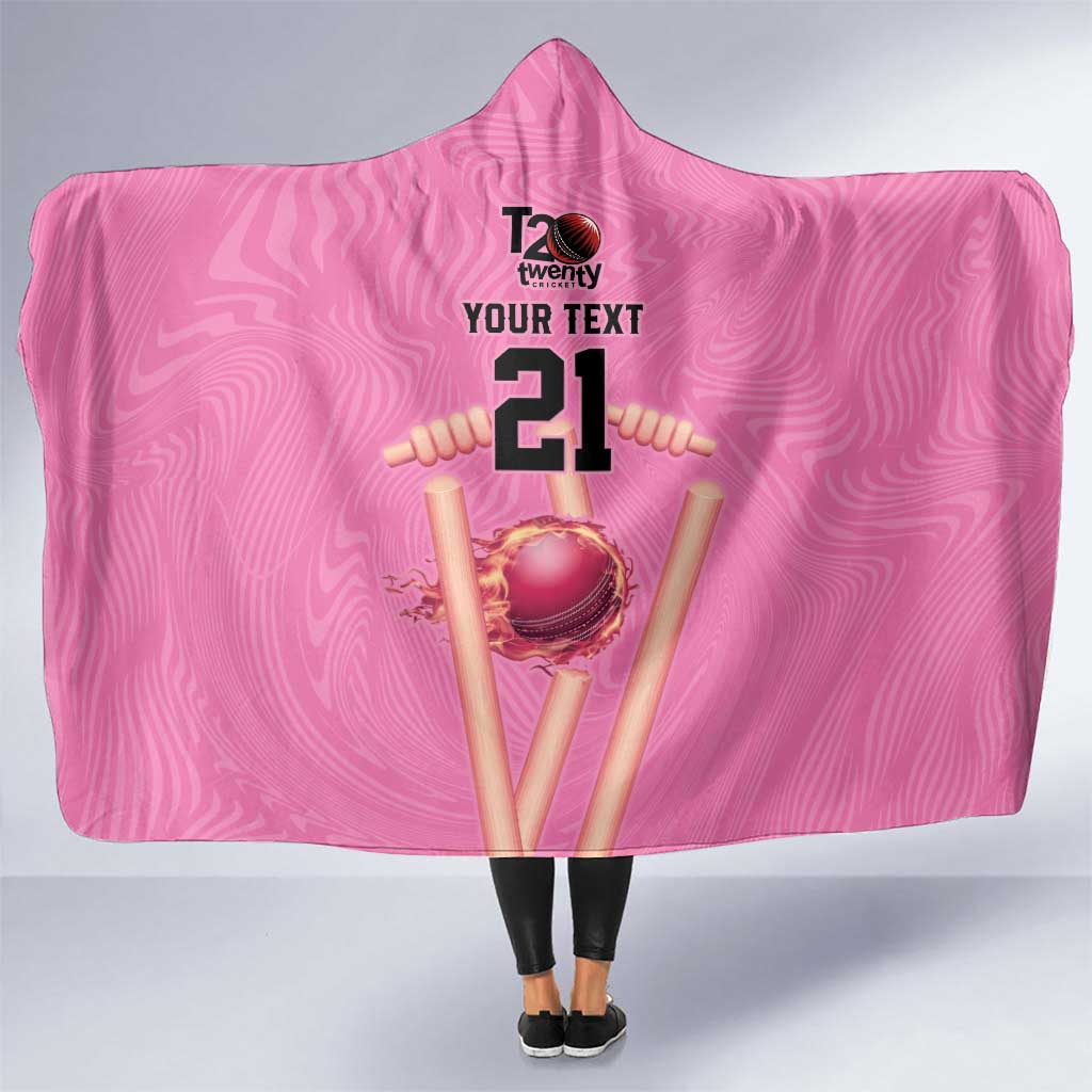 Bermuda Cricket Custom Hooded Blanket Quo Fata Ferunt Sporty - Wonder Print Shop
