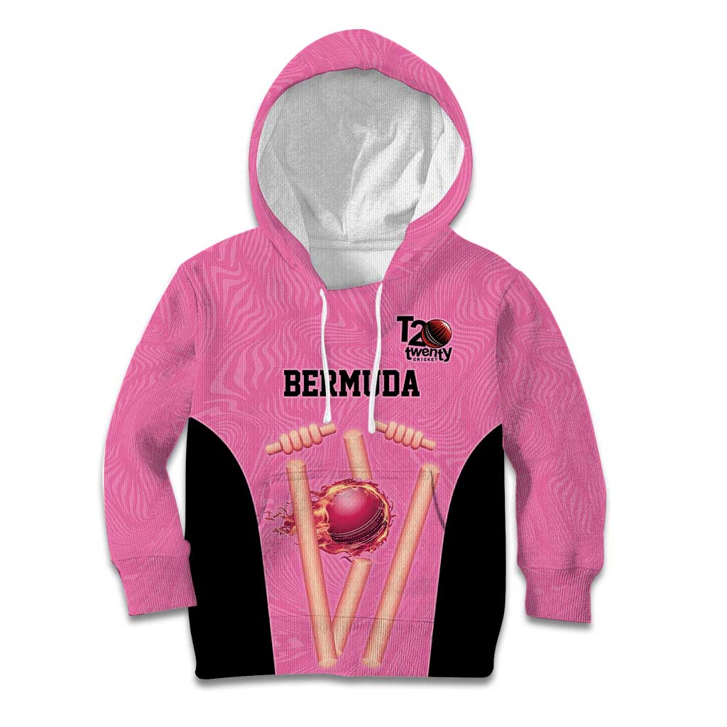 Bermuda Cricket Custom Kid Hoodie Quo Fata Ferunt Sporty - Wonder Print Shop