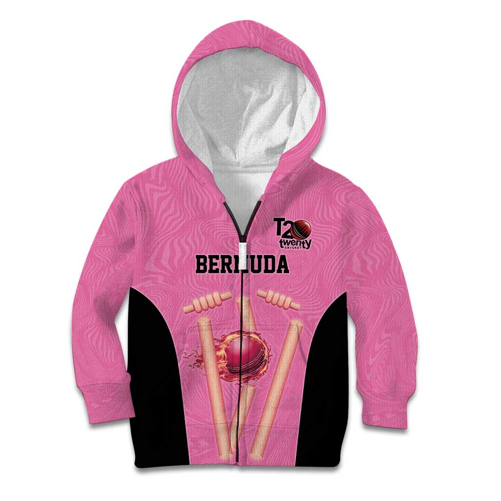 Bermuda Cricket Custom Kid Hoodie Quo Fata Ferunt Sporty - Wonder Print Shop