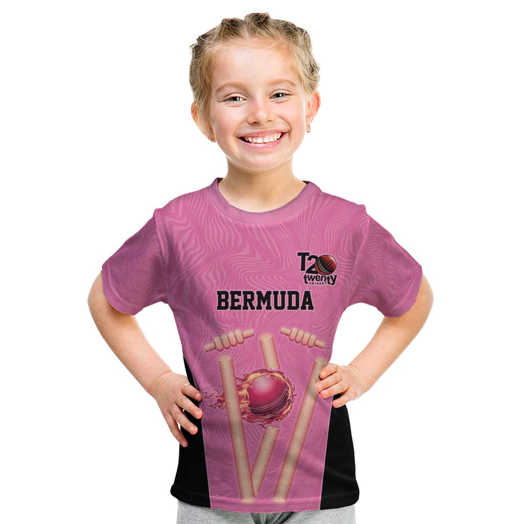 Bermuda Cricket Custom Kid T Shirt Quo Fata Ferunt Sporty - Wonder Print Shop