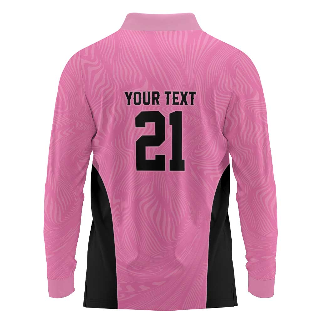Bermuda Cricket Custom Long Sleeve Polo Shirt Quo Fata Ferunt Sporty - Wonder Print Shop