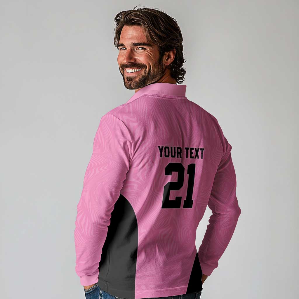 Bermuda Cricket Custom Long Sleeve Polo Shirt Quo Fata Ferunt Sporty - Wonder Print Shop