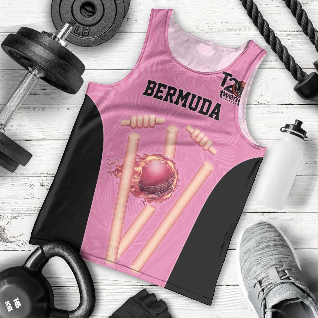 Bermuda Cricket Custom Men Tank Top Quo Fata Ferunt Sporty - Wonder Print Shop